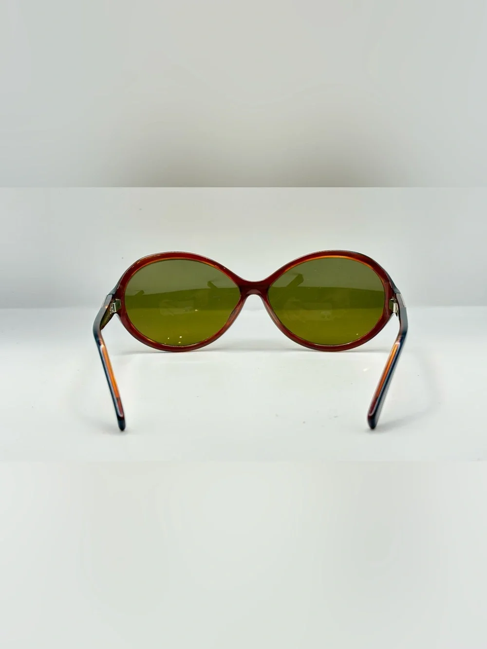 Cinzia Designs Vivid Brown Purple Oval Sunglasses Frames Only
